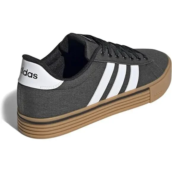 NWT adidas Men's Daily 4.0 Sneaker, Black/White/Gum,7